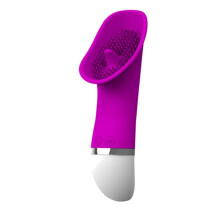 (PurpleWhite) Clit Licking Tongue Sucking Vibrator G-Spot Oral Massager Sex Toys For Women