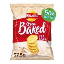 Walkers Oven Baked Sea Salt Snacks 37.5g (Pack of 32)
