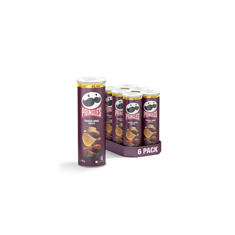 Pringles Texas Bbq Sauce 165G (Pack Of 6)
