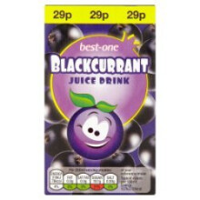 Best-One Blackcurrant Juice Drink 250ml (Pack of 27)
