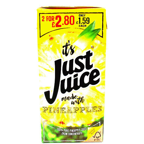 Just Juice Pineapple Slim 1L (Pack of 8)