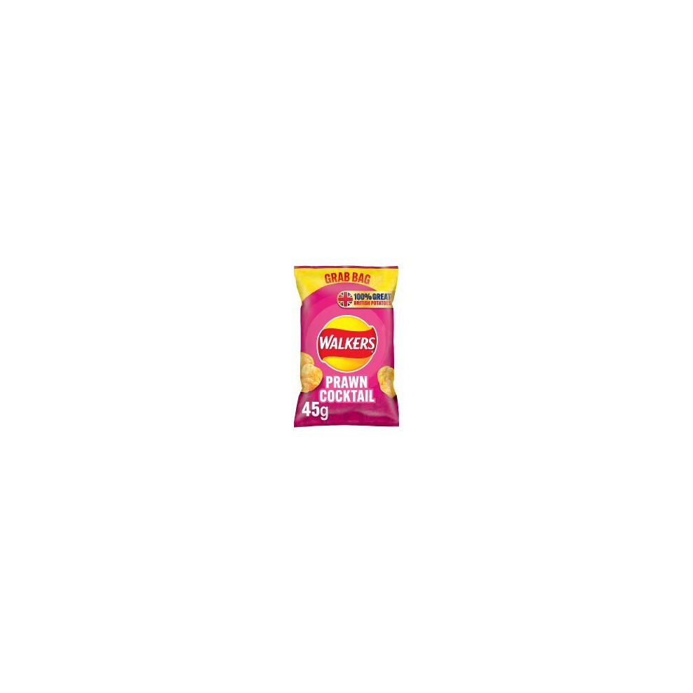 Walkers Prawn Cocktail Crisps 45G (Pack Of 32)