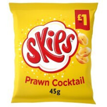 Skips Prawn Cocktail Crisps 45g (Pack of 16)