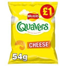 Walkers Quavers Cheese Snacks 54g (Pack of 15)