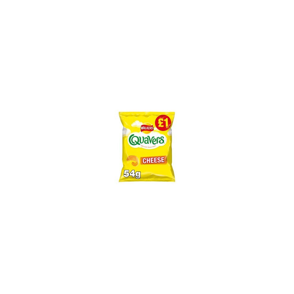 Walkers Quavers Cheese Snacks 54g (Pack of 15)