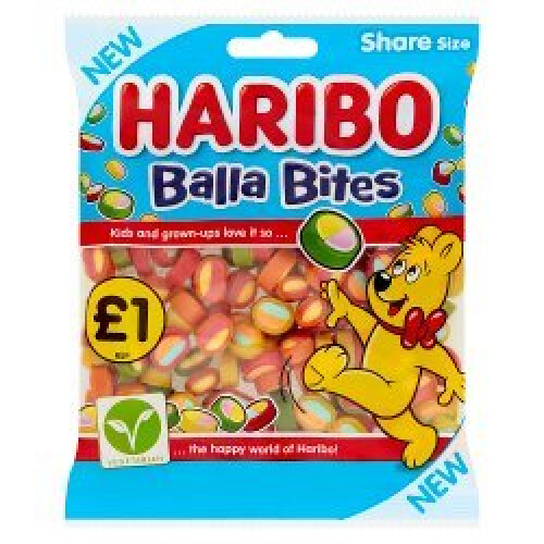 Haribo HARIBO Balla Bites 160g (Pack of 12)