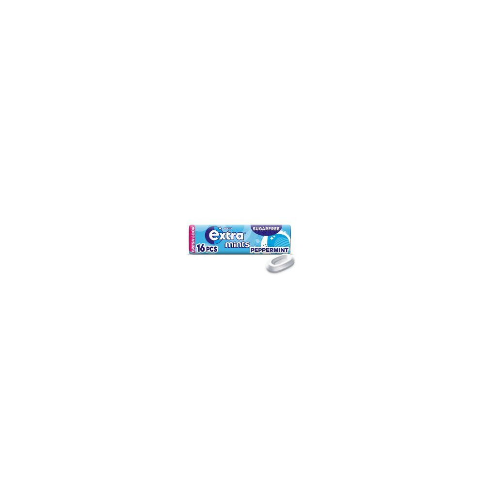 Extra Mints Peppermint Sugar Free 16 Mints 15g (Pack of 24)