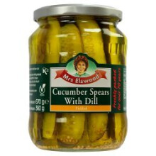 Mrs Elswood Cucumber Spears with Dill Pickled 670g (Pack of 6)