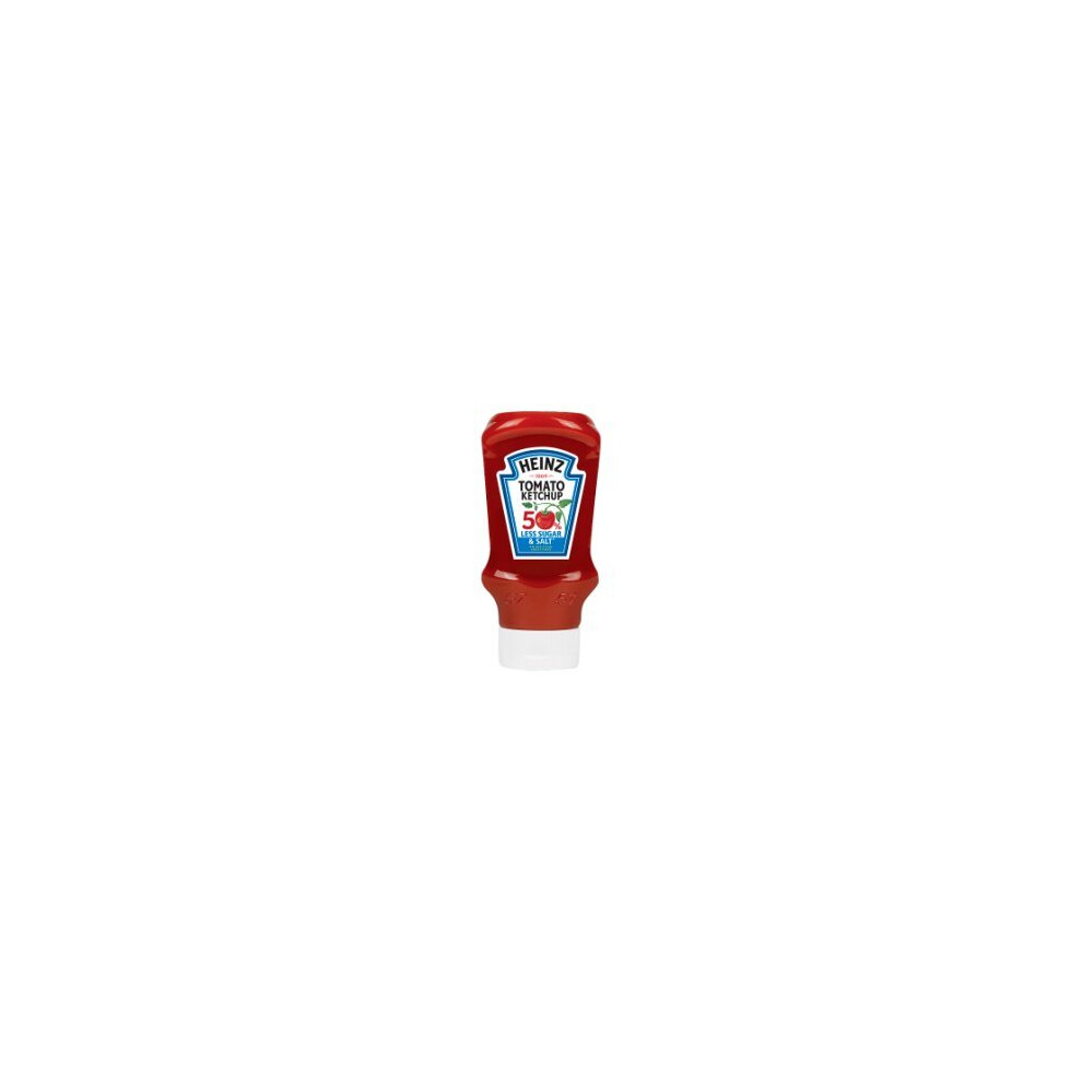 Heinz 50% Less Sugar & Salt Tomato Ketchup 435G (Pack Of 10)