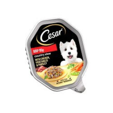 Cesar Country Kitchen Dog Food Tray Chicken & Veg in Gravy 150g (Pack of 14)