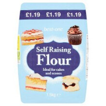 Best-One Self Raising Flour 1.5kg (Pack of 8)