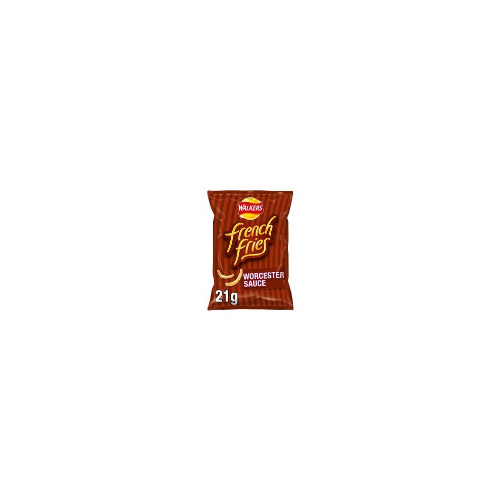 Walkers French Fries Worcester Sauce Snacks 21G (Pack Of 32)