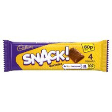 Cadbury Snack Shortcake Chocolate Biscuits 4 Pack 40g (pack of 36)
