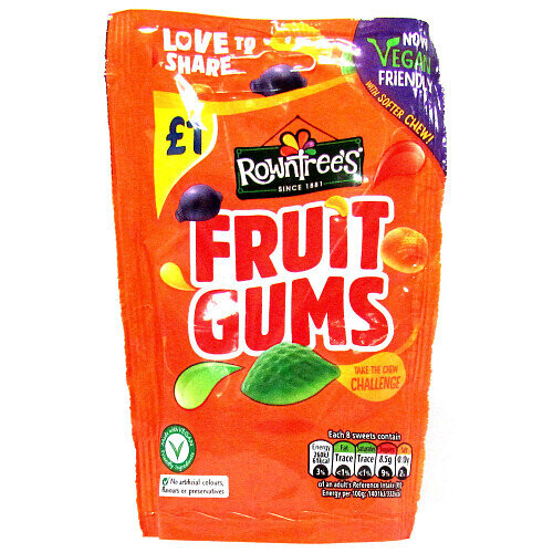 Rowntrees Fruit Gums 120g (Pack of 10)