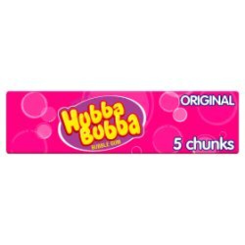 Hubba Bubba Original Bubblegum 5 Chunky Chews  (Pack of 20)