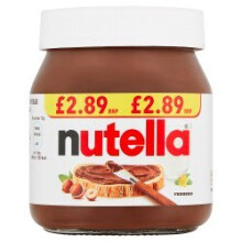 NUTELLA Hazelnut spread with cocoa 350g (Pack of 6)