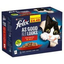 Felix As Good As It Looks Meaty Selection in Jelly 12 x 100g (1.2kg)