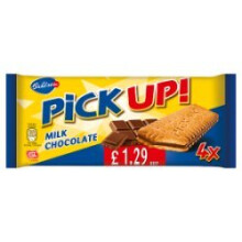 Bahlsen Pick Up! Milk Chocolate 4 x 28g (112g) (Pack of 12)