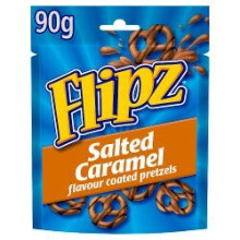 Flipz Pretzels Salted Caramel Flavour Snacks 90g (Pack of 6)
