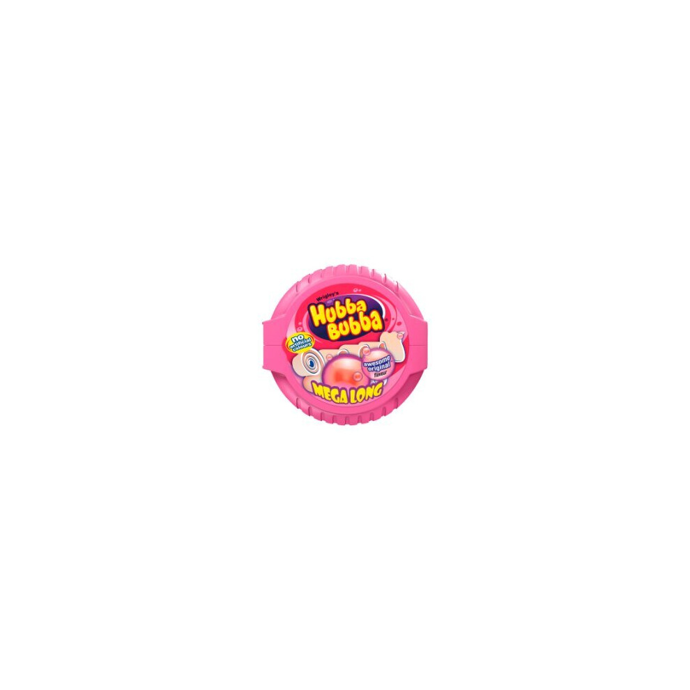 Hubba Bubba Fancy Fruit Bubblegum Mega Long Tape 56g  (Pack of 12)