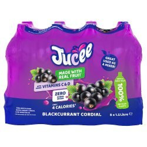 Jucee Blackcurrant 8 x 1.5 Litre (Pack of 8)