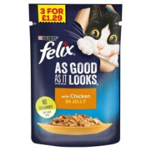 Felix As Good As It Looks with Chicken in Jelly 100g (Pack of 20)
