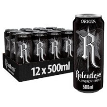 Relentless Origin Energy Drink 12 x 500ml (Pack of 12)