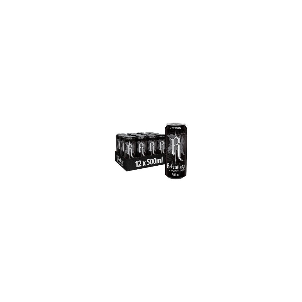 Relentless Origin Energy Drink 12 X 500Ml (Pack Of 12)