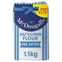 McDougalls Self Raising Flour 1.1kg (Pack of 10)
