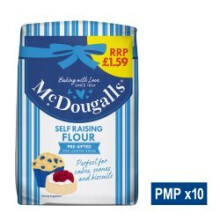 McDougalls Self Raising Flour 1.1kg (Pack of 10)