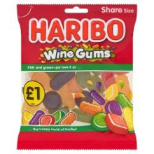 HARIBO Wine Gums Bag 140g (Pack of 12)