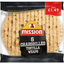 Mission 6 Chargrilled Tortilla Wraps 368g (Pack of 1)