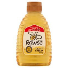 Rowse Light & Mild Honey 340g (Pack of 6)