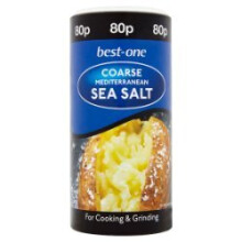 Best-One Coarse Mediterranean Sea Salt 350g (Pack of 6)