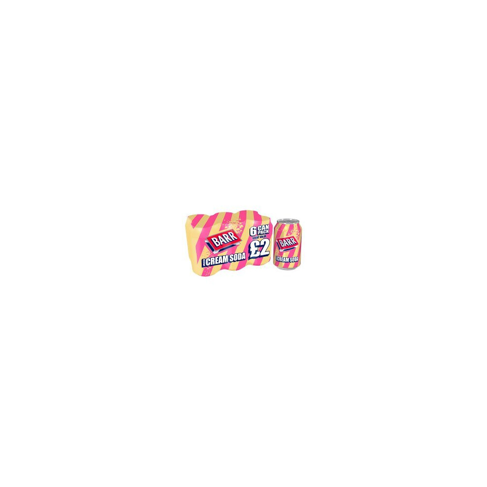 Barr American Soda (6 X 330Ml) Can (Pack Of 4) Cream