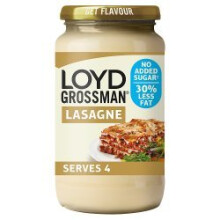 Loyd Grossman No Added Sugar White Lasagne Sauce 440g (Pack of 6)