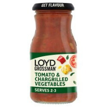 Loyd Grossman Tomato & Chargrilled Vegetables Sauce 350g (Pack of 6)