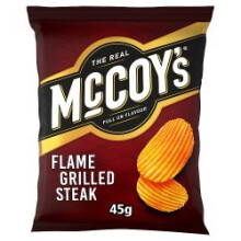 McCoy's Flame Grilled Steak Grab Bag Crisps 45g (Pack of 26)