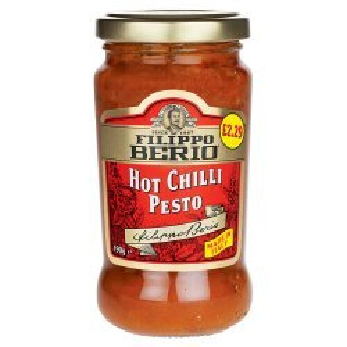 Filippo Berio Hot Chilli Pesto 190g (Pack of 6)