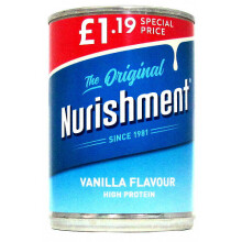 Nurishment The Original Vanilla Flavour 400g (Pack of 12)