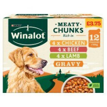 WINALOT Dog Food Pouches Mixed in Gravy 12 x 100g