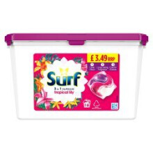 Surf Tropical Lily Washing Capsules 18 Wash (Pack of 3)