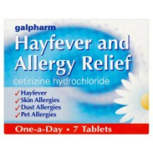 Galpharm Hayfever and Allergy Relief 7 Tablets (Pack of 10)