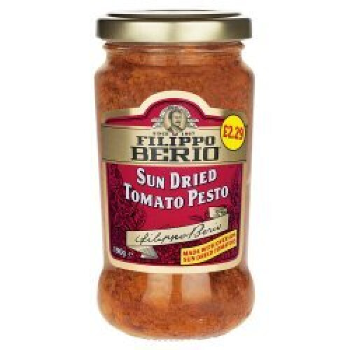 Filippo Berio Sun Dried Tomato Pesto 190g (Pack of 6)