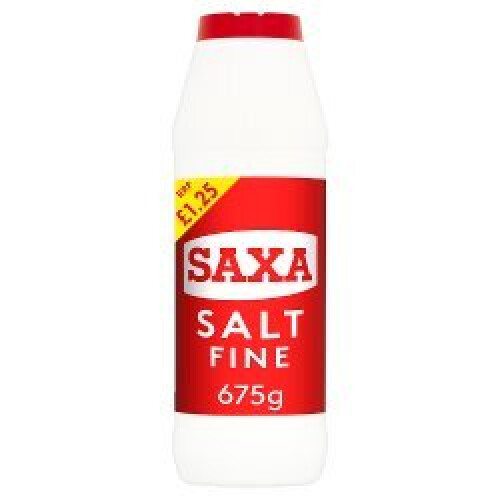 Saxa Fine Salt 675g (Pack of 12)