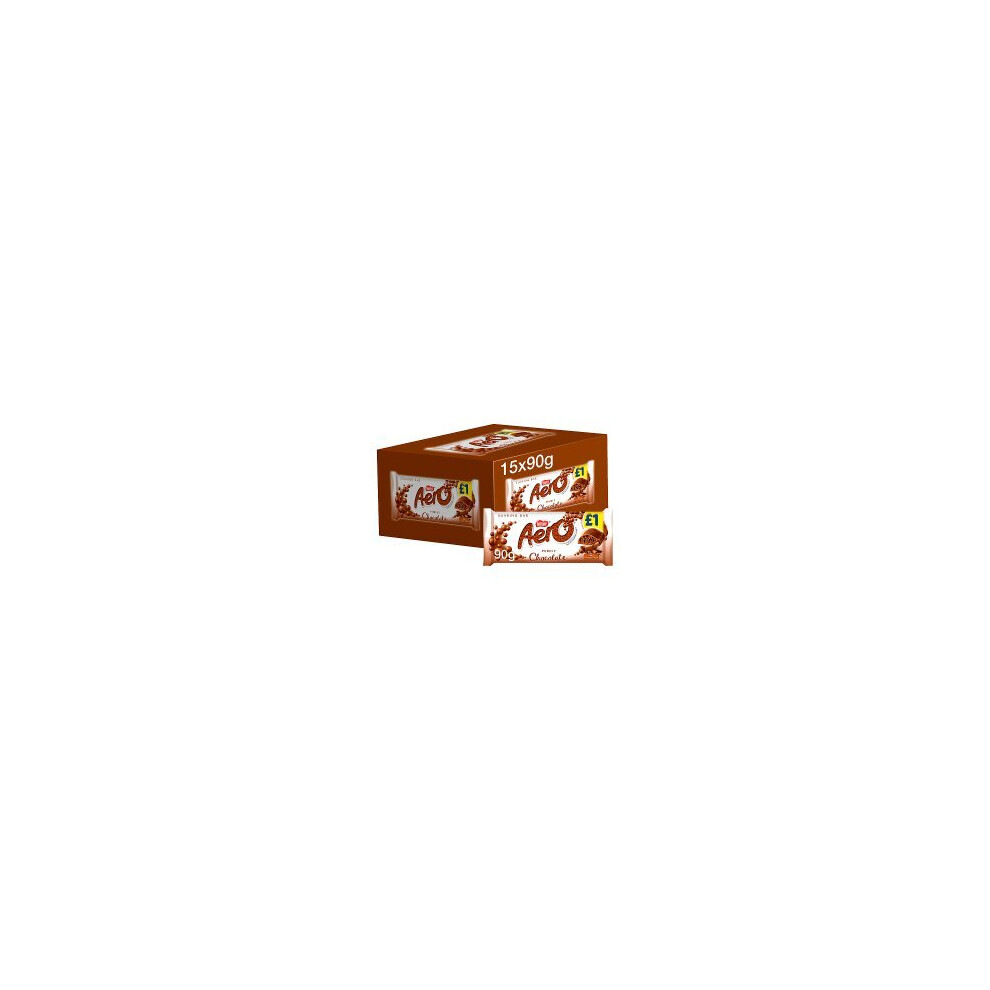 Aero Milk Chocolate Sharing Bar 90g (Pack of 15)