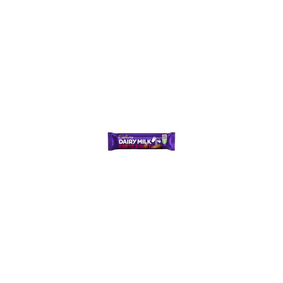 Cadbury Dairy Milk Fruit And Nut Chocolate Bar 49G (Pack Of 48)
