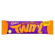 Cadbury Twirl Orange Chocolate Bar 43g - Pack of 48