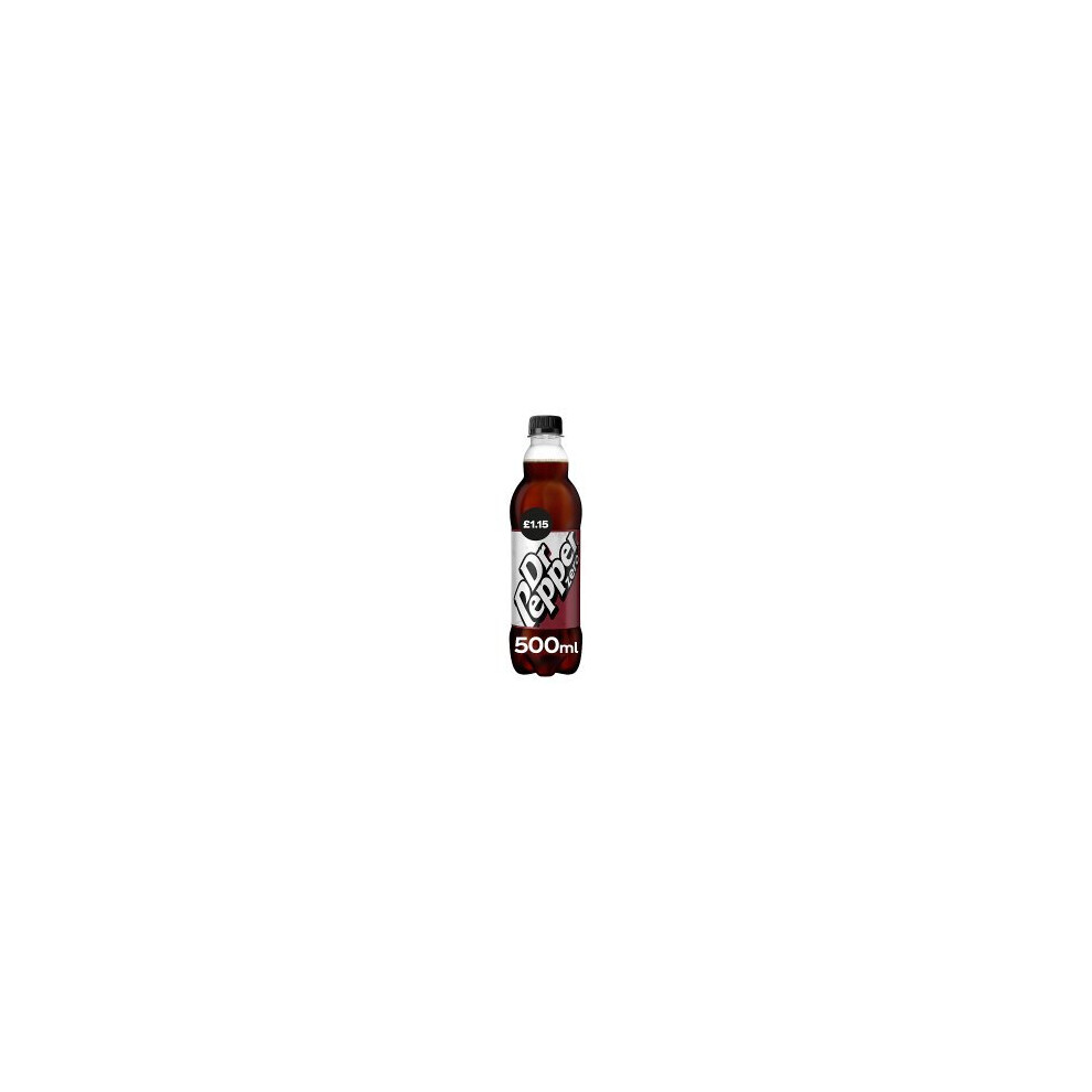 Dr Pepper Zero 12 X 500Ml - Zero Sugar, Zero Calories, Caffeine, Vegan & Vegetarian