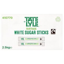 Tate & Lyle Fairtrade White Sugar Sticks 2.5g x 1000